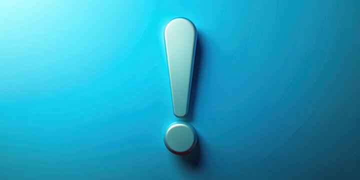 render exclamation mark on background, , render, exclamation mark,background, symbol, graphic, design, punctuation