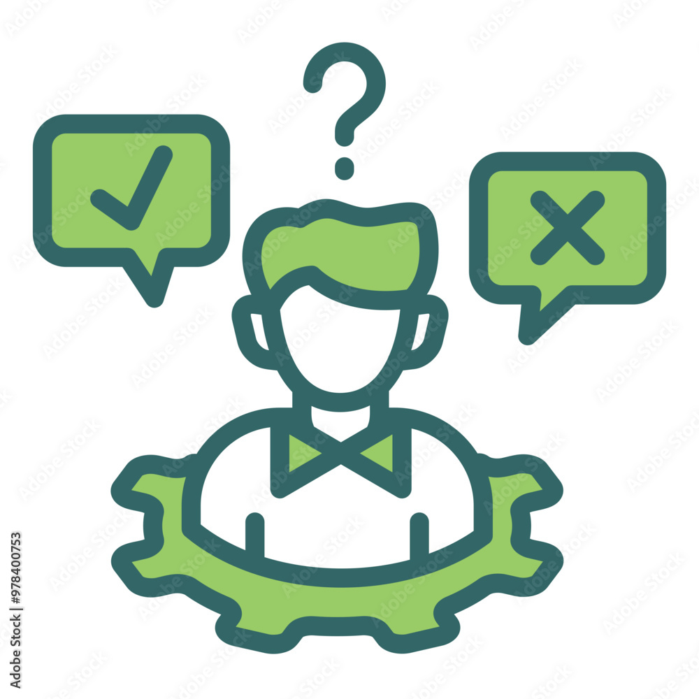 Canvas Prints decision making icon