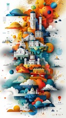 Obraz premium Embracing Diversity: Infographic on the Value of Acceptance and Visibility in Cultural Preservation