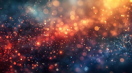 Obraz premium A vibrant abstract background of colorful bokeh lights and sparkles.