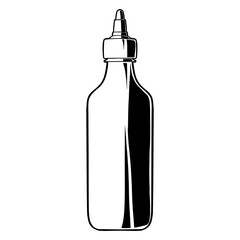 Vintage Barbecue Food Shrimp Corn Sausage Meat Hand Drawn Elements Vector Illustration