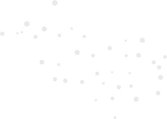 snow flakes in big group one color