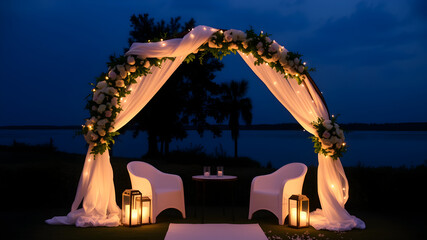 DIY arch backdrop for weddings, perfect for those who love a personalized touch