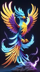 Obraz premium blue and red wings