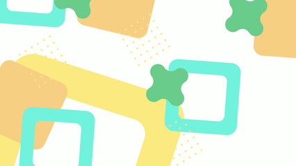 Colorful abstract geometric pattern background with pastel shapes and playful design elements. A vibrant abstract background featuring geometric shapes in pastel colors