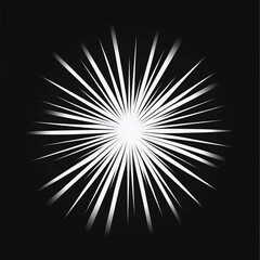 Fototapeta premium Starburst, sunburst star shape vector element