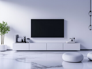 Bright Room with a Television