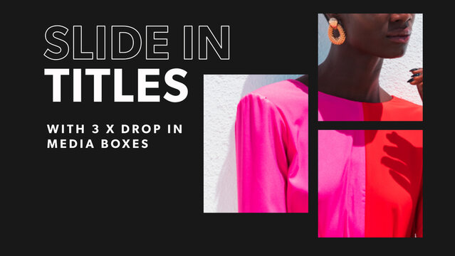 Slide In Titles With 3 Media Boxes