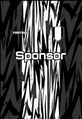 football sport jersey pattern and design with batik cloud design