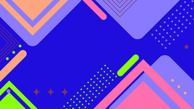 Vibrant Geometric Abstract Background With Dynamic Patterns. Colorful geometric abstract background featuring bold shapes and patterns in vivid hues