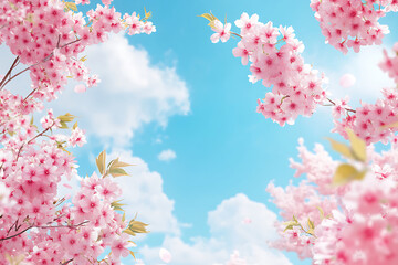 sakura flowers spring background