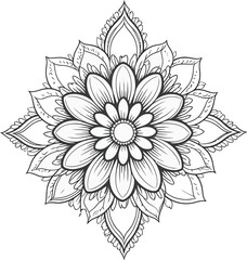 Fototapeta premium A simple Mandala Design