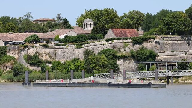Scenic Riverfront in Blaye, France