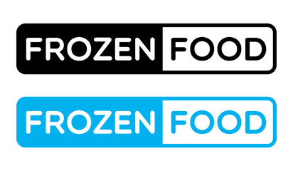 Vector Simple Frozen Food Labels