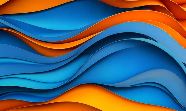 abstract blue wave