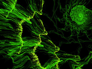 Imaginatory fractal abstract background Image