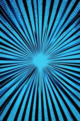 Obraz premium Blue Comic Art Halftone Background.