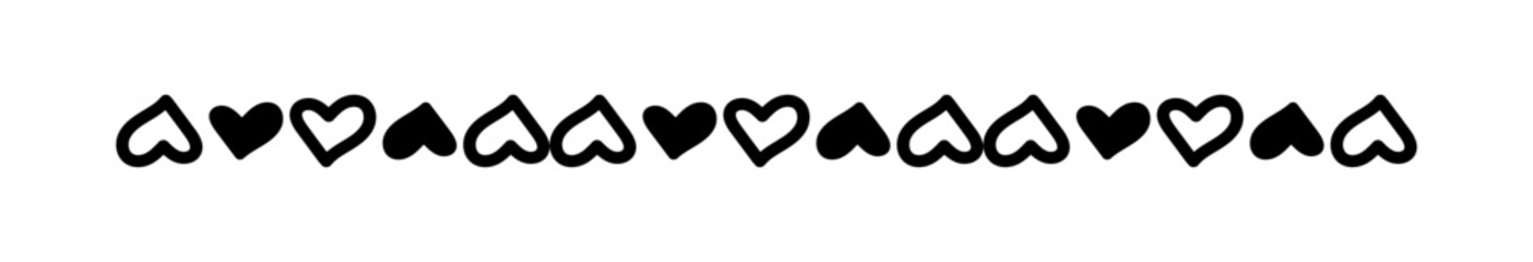 heart line doodle art, heart border outline, adorable heart, scribble heart