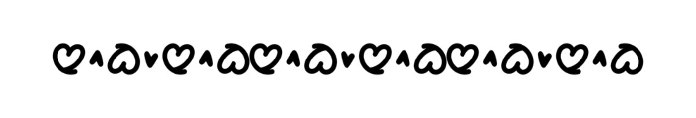 heart line doodle art, heart border outline, adorable heart, scribble heart