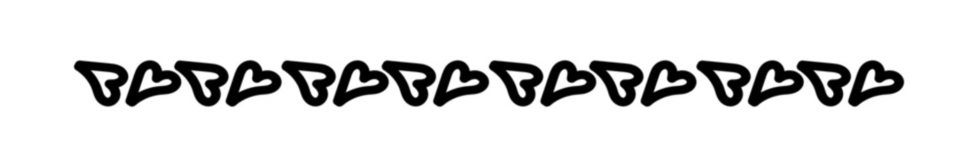 heart line doodle art, heart border outline, adorable heart, scribble heart