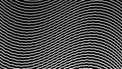 Black and white stripes wave pattern abstract background for backdrop or fabric style