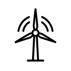 wind turbine icon on a white background