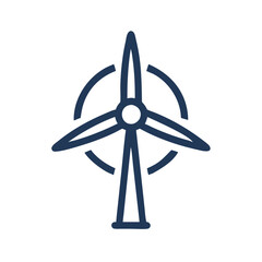 wind turbine icon on a white background