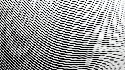 Black and white stripes wave pattern abstract background for backdrop or fabric style