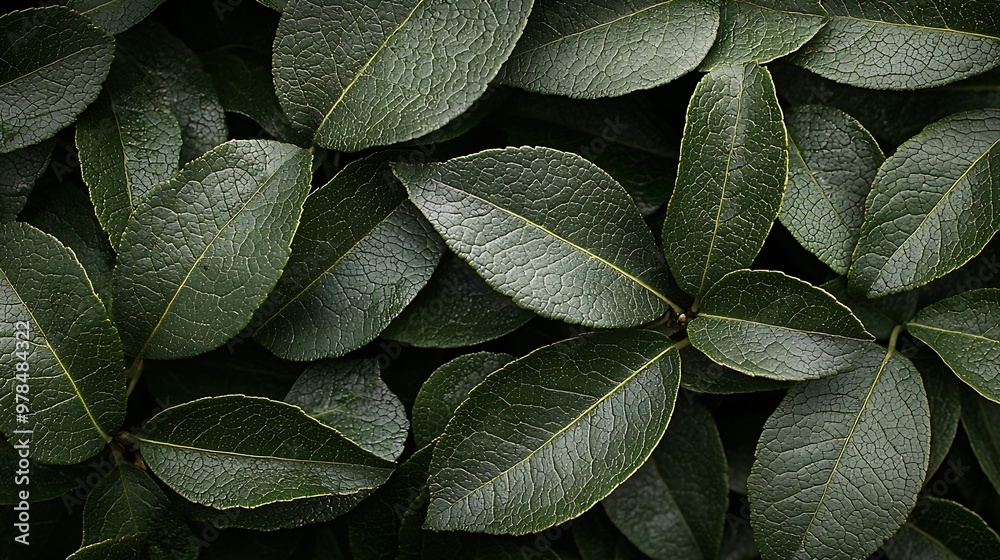 Poster lime tree leaves background : generative ai