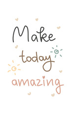 Illustration quotes inspiration emotion face decoration line stickers stamp design art 