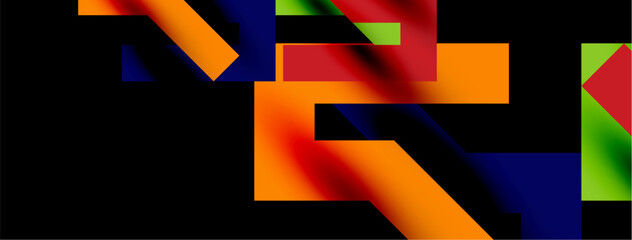 Colorful squares, lines minimal abstract background. Vector Illustration For Wallpaper, Banner, Background, Card, Book Illustration, landing page