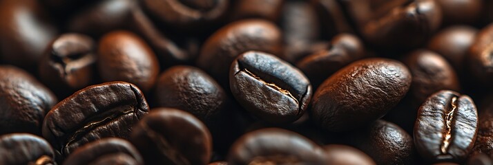Fototapeta premium close up of coffee beans