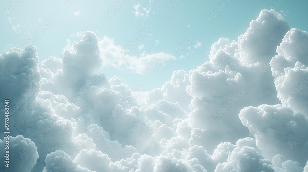 Aufkleber cloudscape background : generative ai
