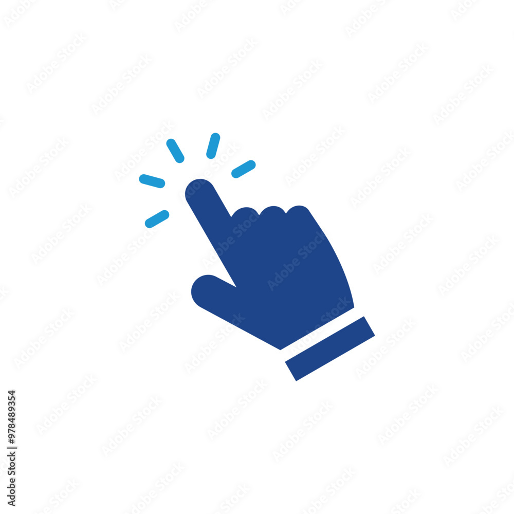 Canvas Prints hand touch icon, hand cursor click icon