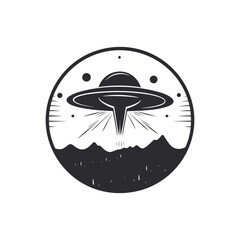 illustration of an Ufo I Ufo logo