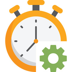 Productivity Clock Illustration