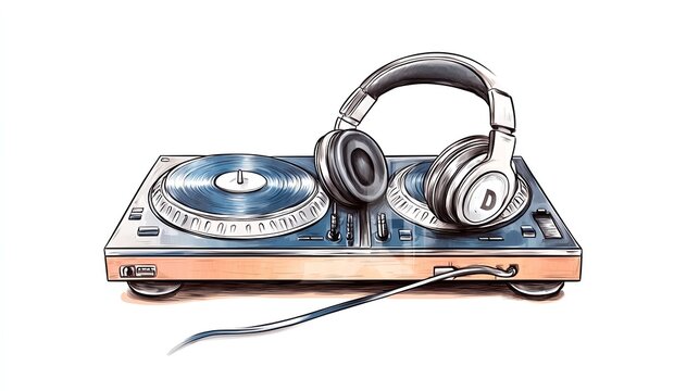 Turntable clip art preview