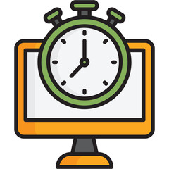 Time Monitor Sticker