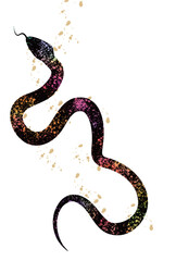 巳　年賀状　シルエット　背景