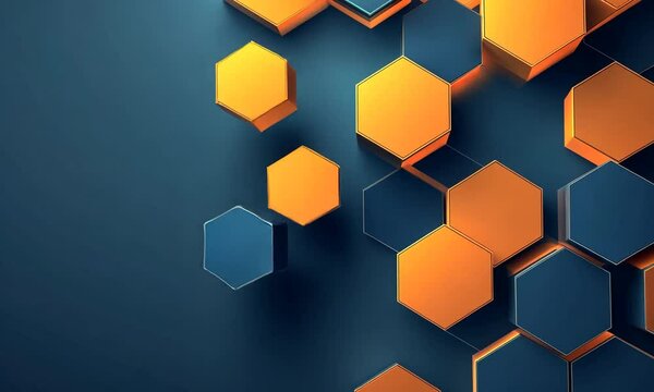 abstract background with hexagons