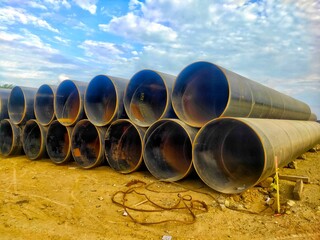 Large Pipe Piles on Construction Projects