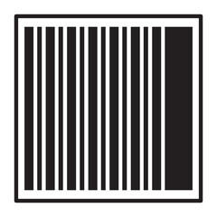 Barcode vector icon. Bar code for web design. Isolated illustration