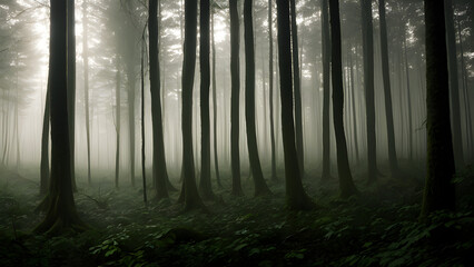 fog in the forest