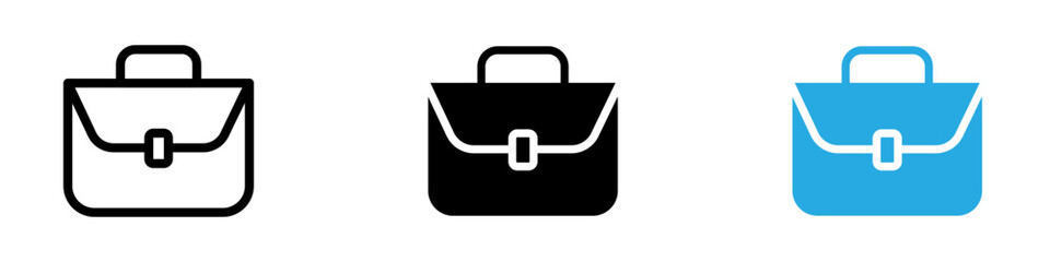 Briefcase icon thin line illustration