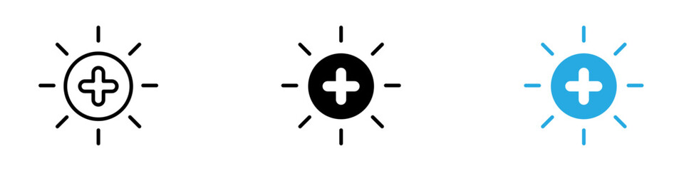 Obraz premium Brightness icon thin line illustration