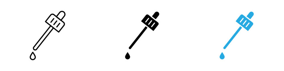 Dropper icon thin line illustration