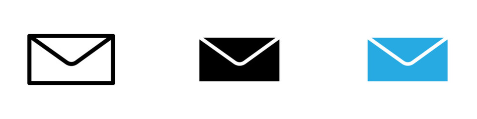 Envelope icon thin line illustration