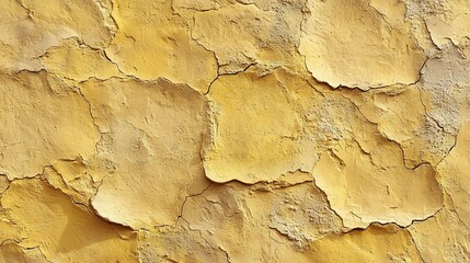 Fototapeta premium Weathered Light Yellow Wall Texture : Generative AI