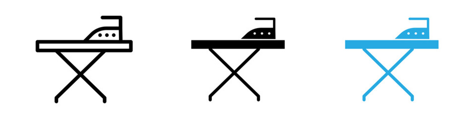 Ironing board icon thin line illustration