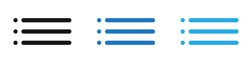 Fototapeta premium Menu icon thin line illustration